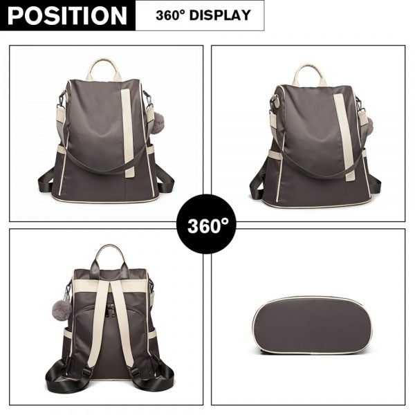 Miss Lulu Two way backpack with security