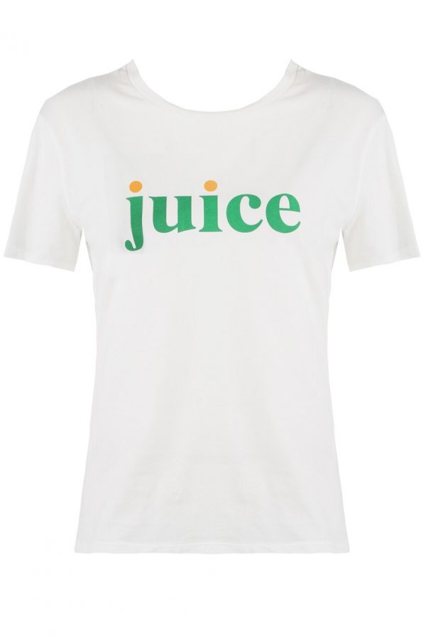 Juice Slogan Front Round Neck TShirt
