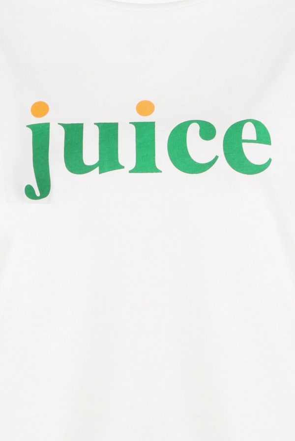 Juice Slogan Front Round Neck TShirt