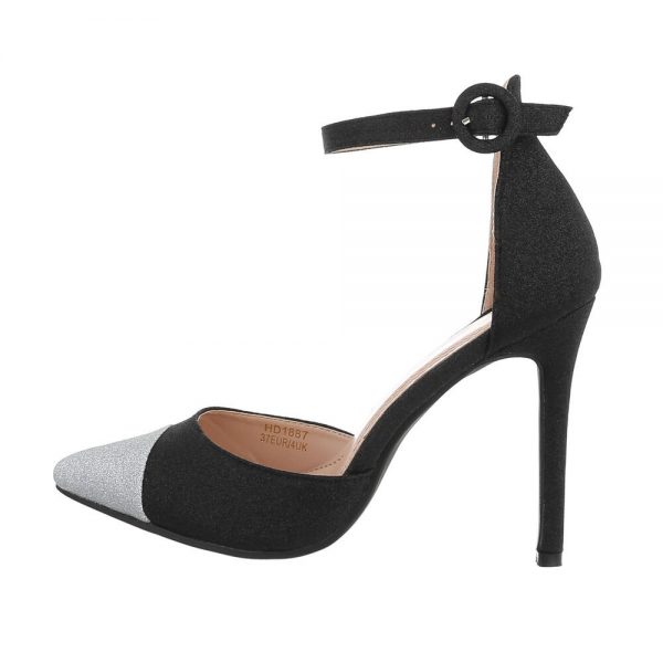 Women's Special Occasion Wear Sandals - black and white