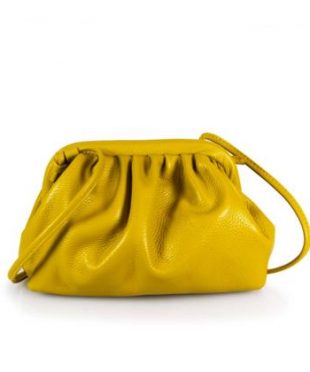 Udara Clutch in genuine dollar leather. Made in Italy Magnetic opening.