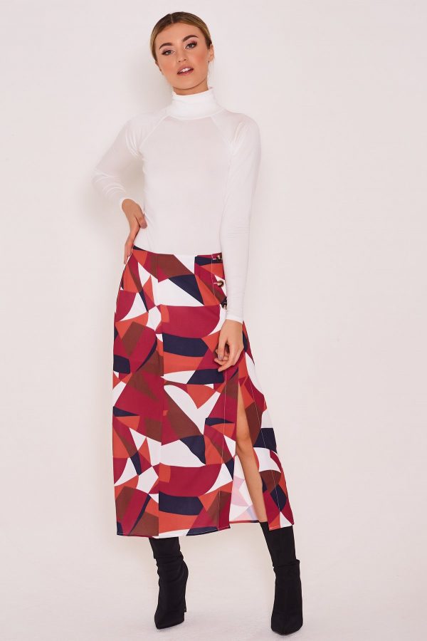 Zibi London Geometric printed skirt on Udara London