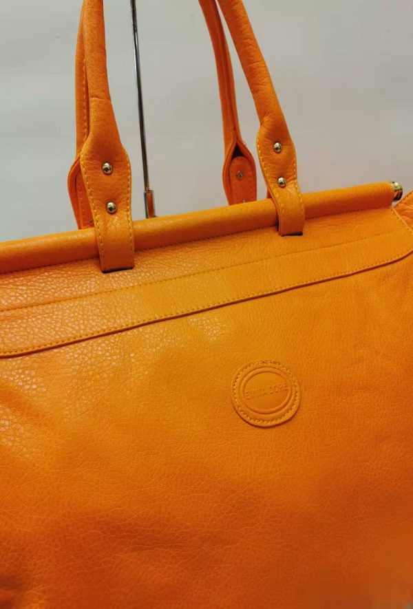 women's large handbag in bright orange