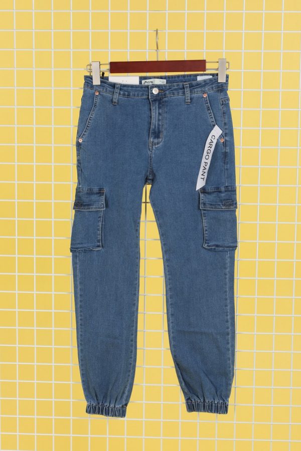 Women's, Boyfriend Jeans, combat flap pocket detail jeans