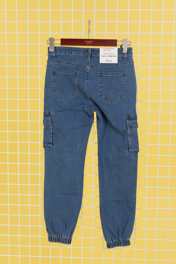 Women's, Boyfriend Jeans, combat flap pocket detail jeans