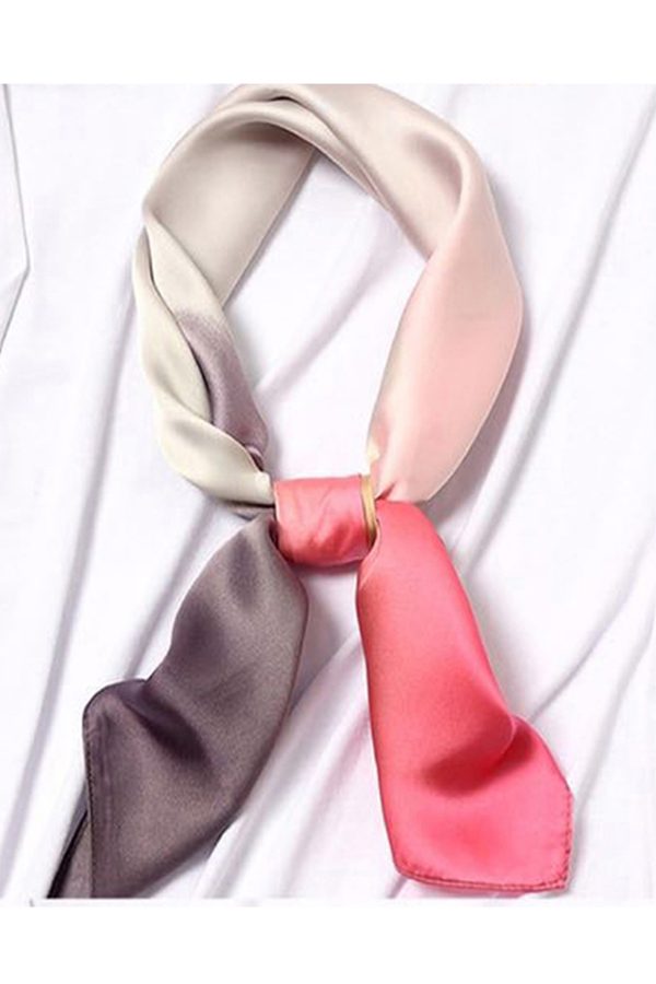 Luxury Ladies head neck scarf with bold colours.