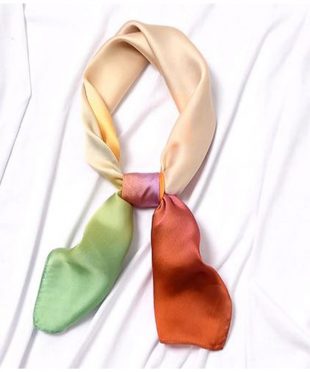 Luxury Ladies head neck scarf with bold colours.