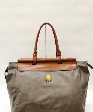 Women’s Elegant holdall travel shoulder bag - Grey - Udara London