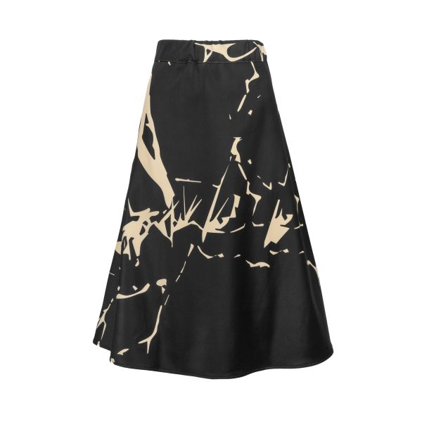 Kintsugi skirt with pockets, elasticated waist and side