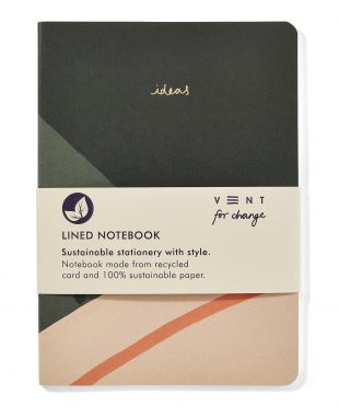 Recycled & Sustainable A5 Lined Ideas Notebook - Green