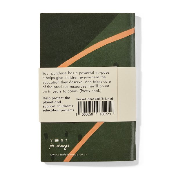 Recycled & Sustainable A5 Lined Ideas Notebook - Green