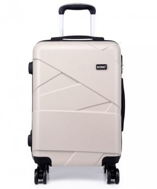 Kono Bandage Effect Hard Shell Suitcase - Beige.